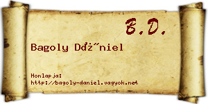 Bagoly Dániel névjegykártya